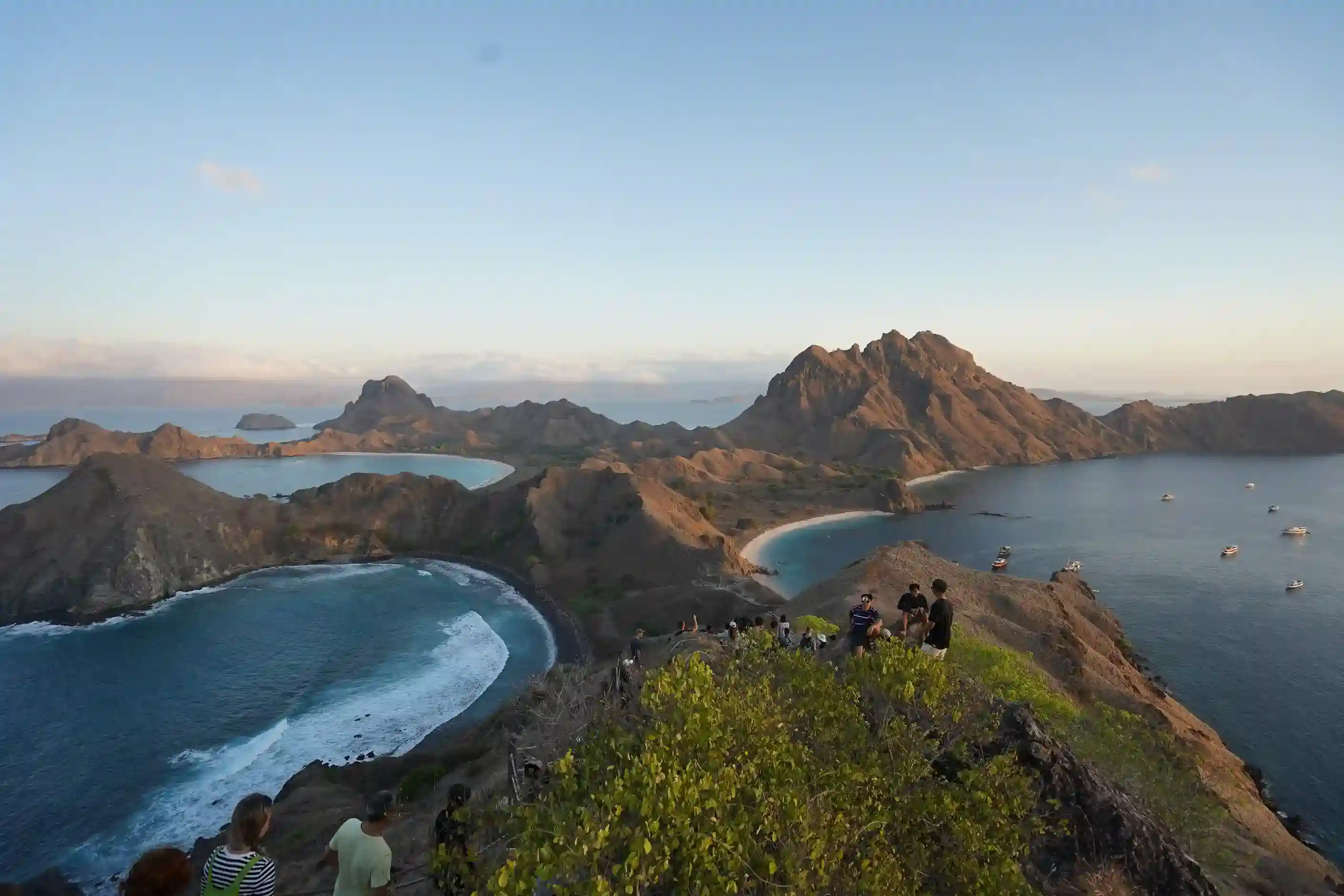 The three bays of Padar Island